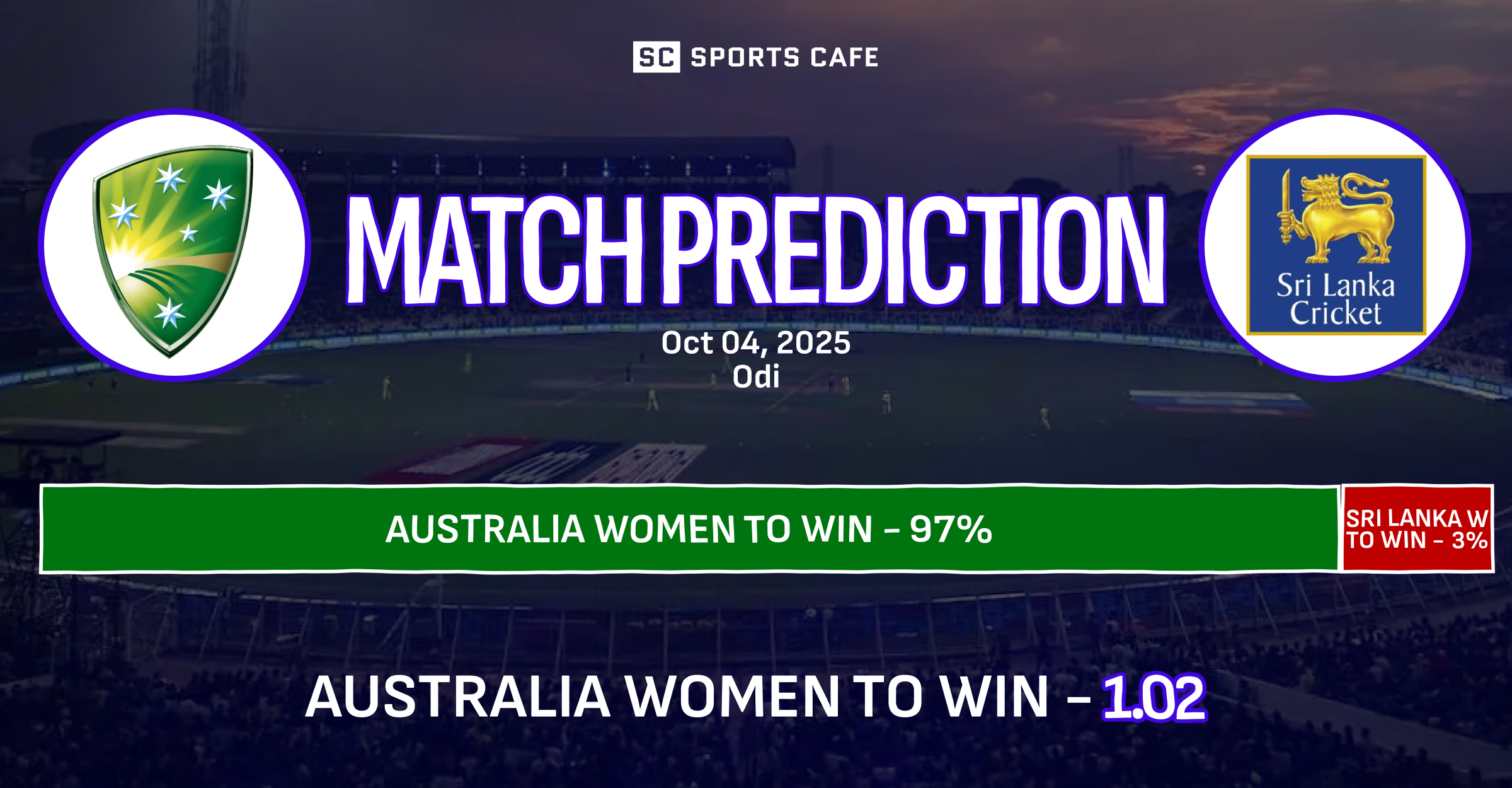 Australia Women vs Sri Lanka Women